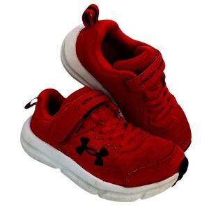 UNDER ARMOUR Assert 10 Toddler Boys Easy Close Red Sneakers - Size: 11 1/2K